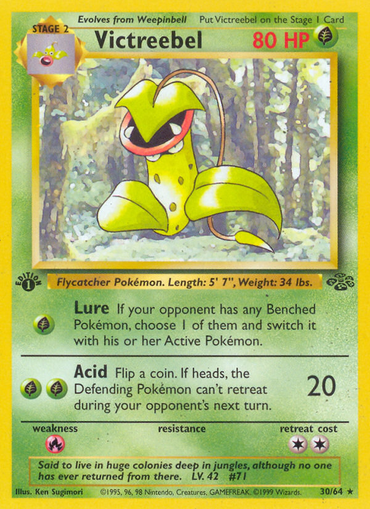 Victreebel (30/64) [Jungle 1st Edition] 