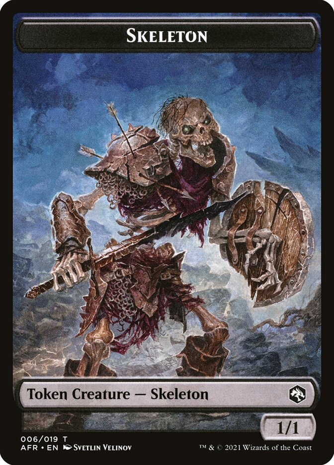 Illusion // Skeleton Double-Sided Token [Dungeons &amp; Dragons: Adventures in the Forgotten Realms Commander Tokens] 