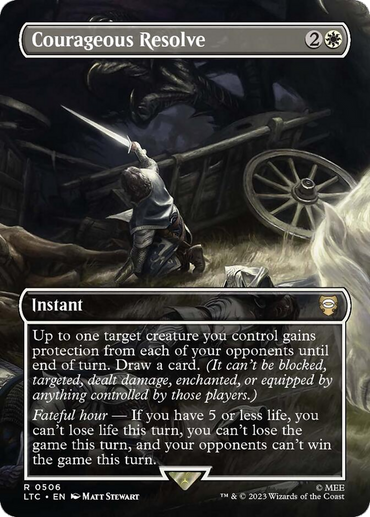 Courageous Resolve (Borderless) [The Lord of the Rings: Tales of Middle-Earth Commander] 