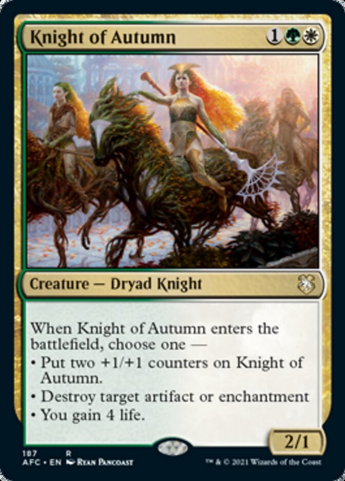 Knight of Autumn [Dungeons &amp; Dragons: Adventures in the Forgotten Realms Commander] 