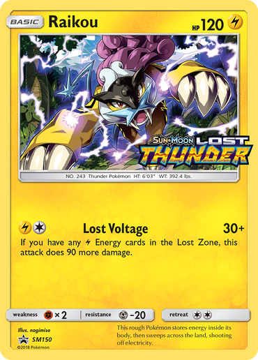 Raikou (SM150) [Sun &amp; Moon: Black Star Promos] 