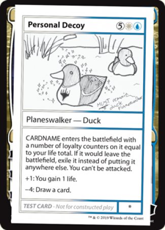 Personal Decoy (2021 Edition) [Mystery Booster Playtest Cards] 