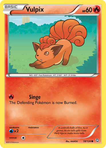 Vulpix (18/124) [Black &amp; White: Dragons Exalted] 