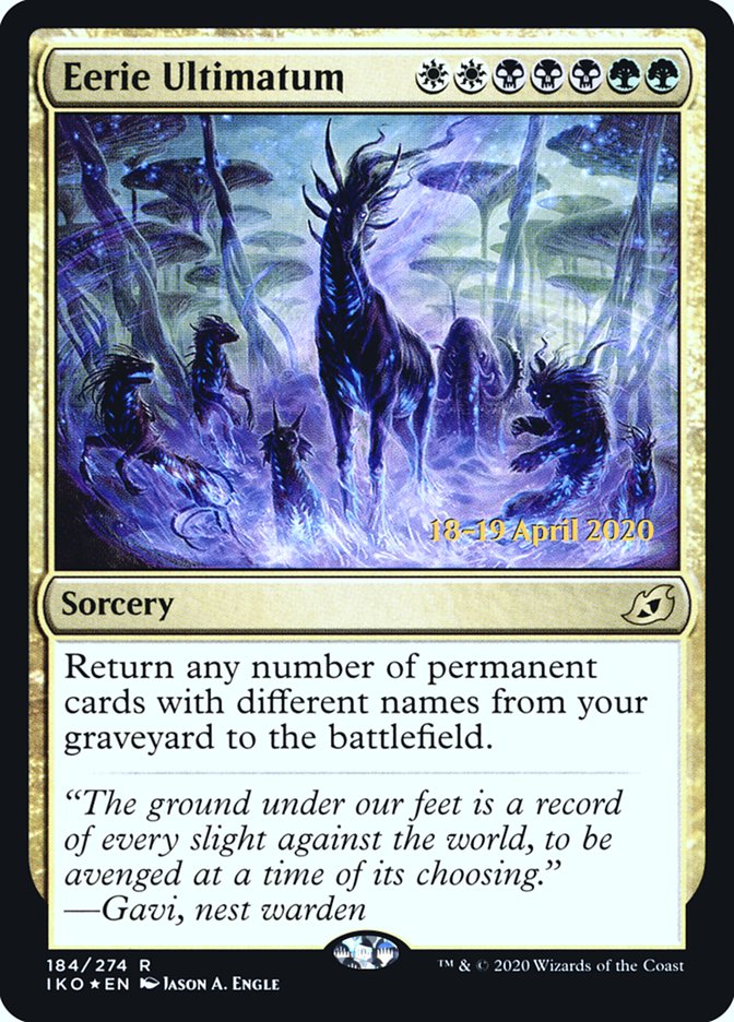 Eerie Ultimatum [Ikoria: Lair of Behemoths Prerelease Promos] 