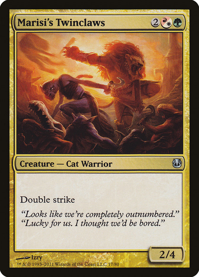 Marisi's Twinclaws [Duel Decks: Ajani vs. Nicol Bolas] 