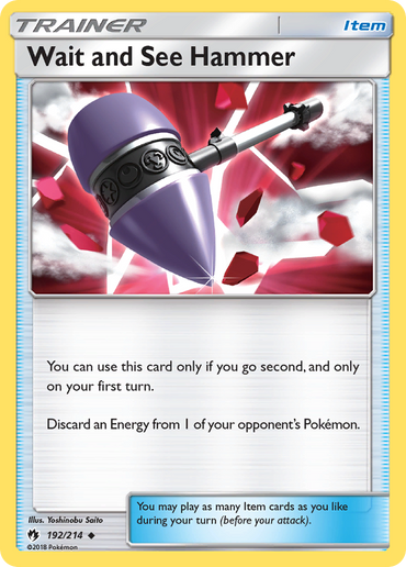 Wait and See Hammer (192/214) [Sun &amp; Moon: Lost Thunder] 
