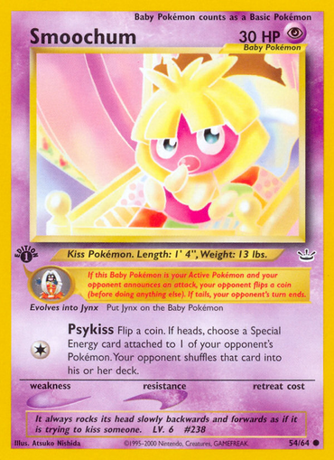 Smoochum (54/64) [Neo Revelation 1st Edition] 