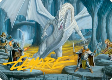 Cave of the Frost Dragon Art Card (Gold-Stamped Signature) [Dungeons &amp; Dragons: Adventures in the Forgotten Realms Art Series] 