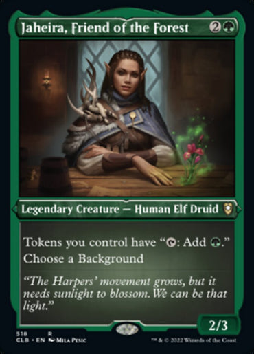 Jaheira, Friend of the Forest (Foil Etched) [Commander Legends: Battle for Baldur's Gate] 
