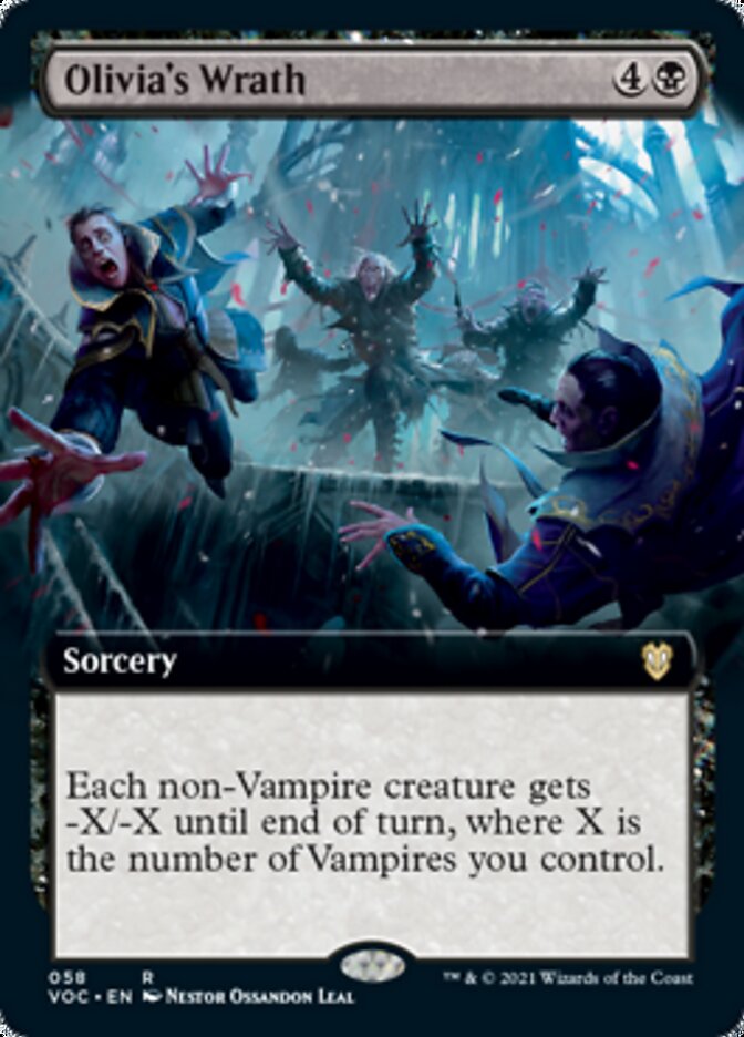 Olivia's Wrath (Extended Art) [Innistrad: Crimson Vow Commander] 