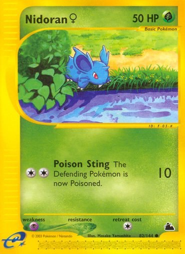 Nidoran (82/144) (Female) [Skyridge] 