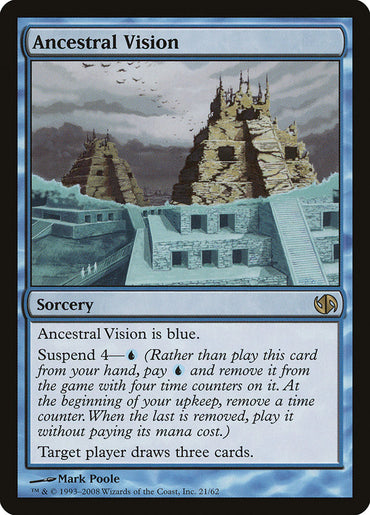 Ancestral Vision [Duel Decks: Jace vs. Chandra] 