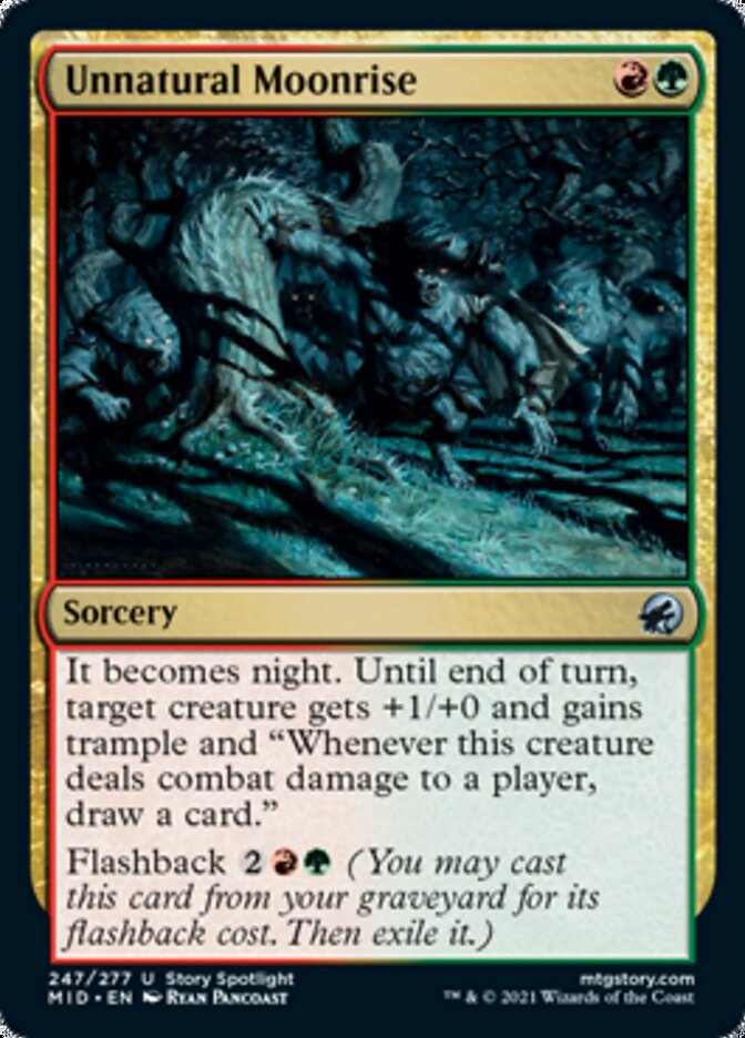 Unnatural Moonrise [Innistrad: Midnight Hunt] 