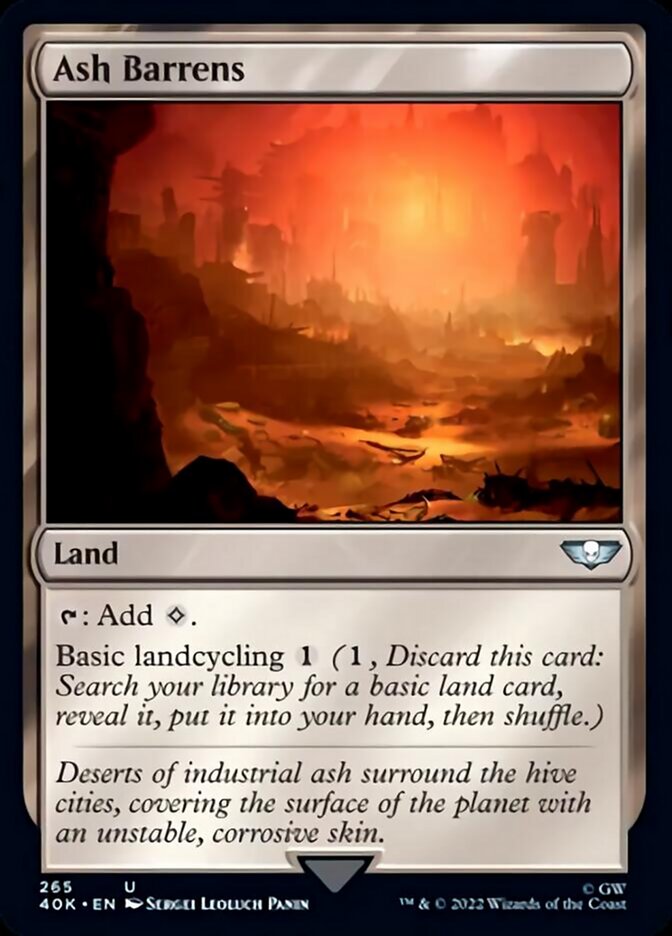 Ash Barrens (Surge Foil) [Warhammer 40,000] 