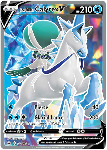 Ice Rider Calyrex V (163/198) [Sword &amp; Shield: Chilling Reign] 