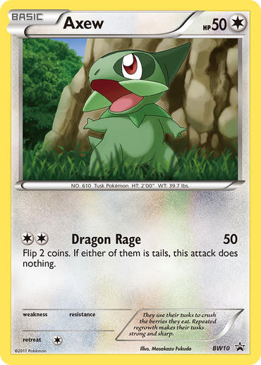 Axew (BW10) [Black &amp; White: Black Star Promos] 