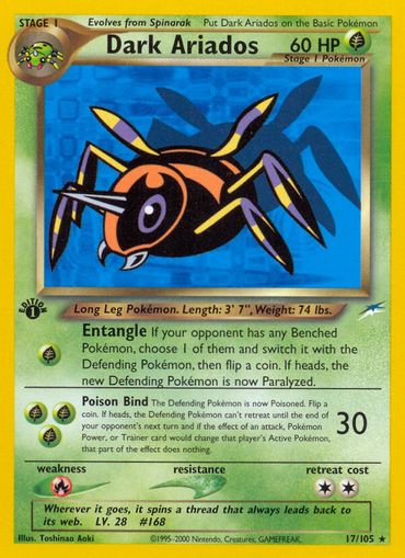 Dark Ariados (17/105) [Neo Destiny 1st Edition] 