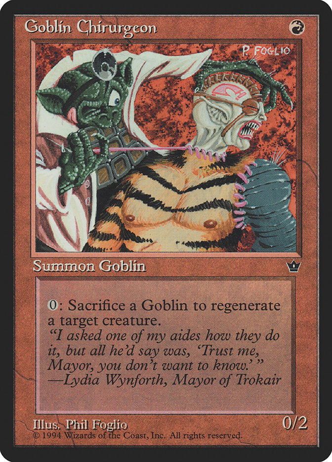 Goblin Chirurgeon (Phil Foglio) [Fallen Empires] 