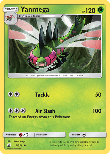 Yanmega (3/236) [Sun &amp; Moon: Unified Minds] 