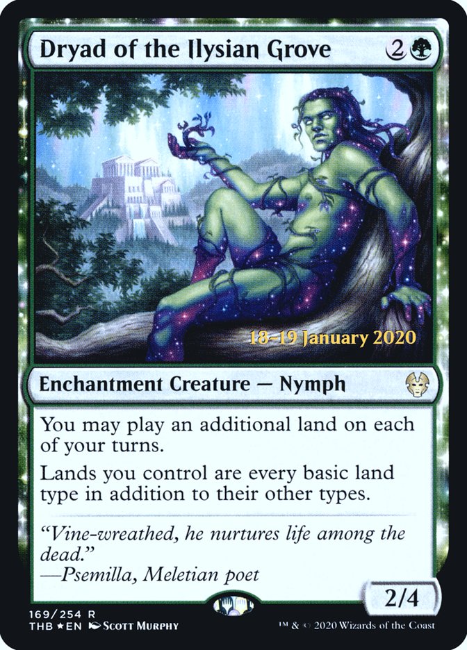 Dryad of the Ilysian Grove [Theros Beyond Death Prerelease Promos] 