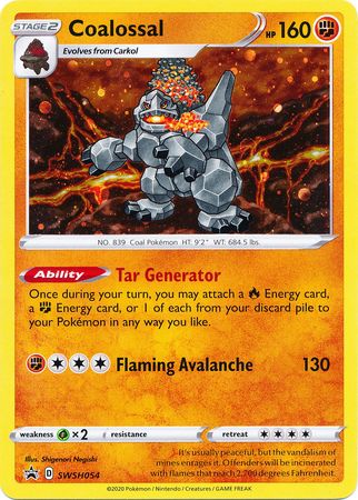 Coalossal (SWSH054) [Sword &amp; Shield: Black Star Promos] 