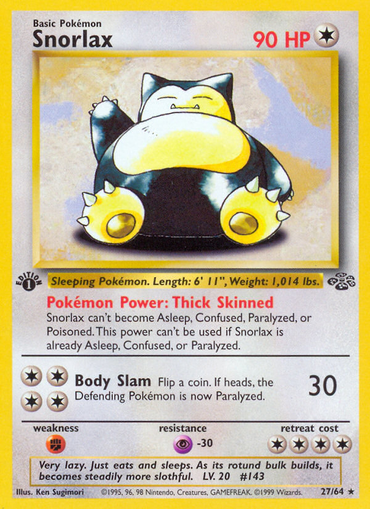 Snorlax (27/64) [Jungle 1st Edition] 