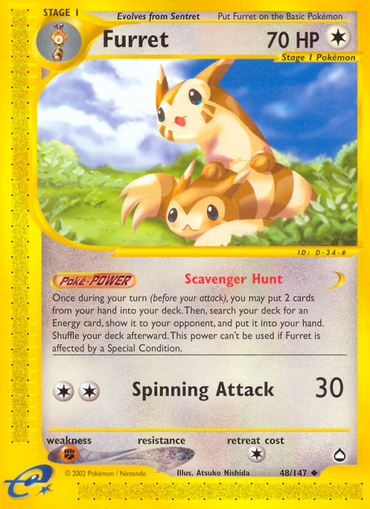 Furret (48/147) [Aquapolis] 