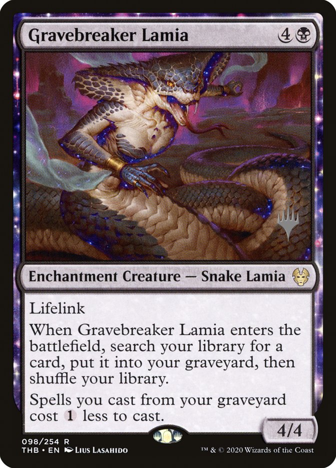 Gravebreaker Lamia (Promo Pack) [Theros Beyond Death Promos] 