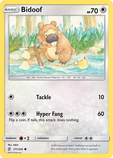Bidoof (171/236) [Sun &amp; Moon: Unified Minds] 