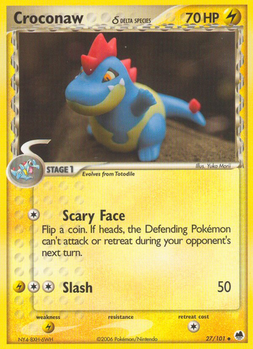 Croconaw (27/101) (Delta Species) [EX: Dragon Frontiers] 