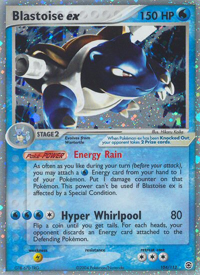 Blastoise ex (104/112) [EX: FireRed &amp; LeafGreen] 