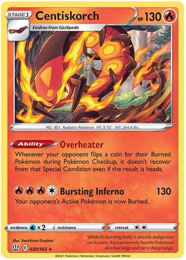 Centiskorch (030/163) [Sword &amp; Shield: Battle Styles] 
