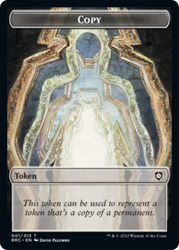 Copy // Powerstone Double-Sided Token [The Brothers' War Commander Tokens] 