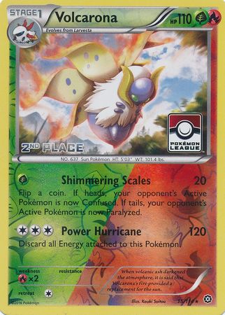 Volcarona (15/114) (League Promo 2nd Place) [XY: Steam Siege] 