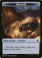 Thrull // Treasure Double-Sided Token [Commander Legends Tokens] 