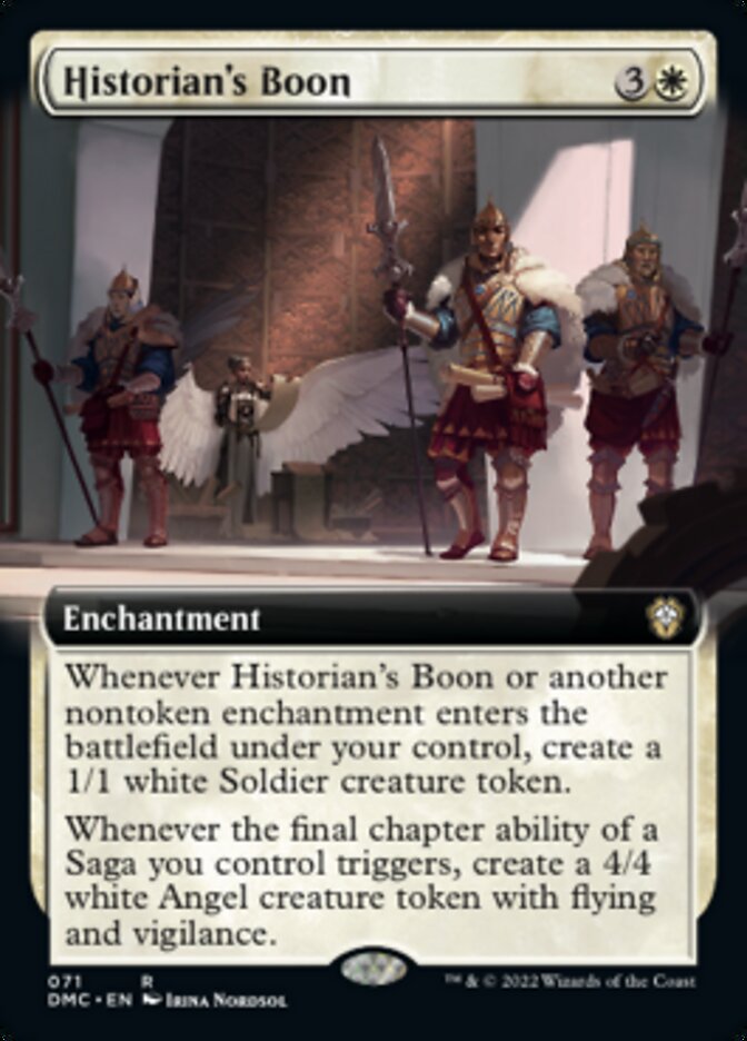 Historian's Boon (Extended Art) [Dominaria United Commander] 
