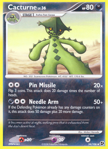 Cacturne (34/106) [Diamond &amp; Pearl: Great Encounters] 
