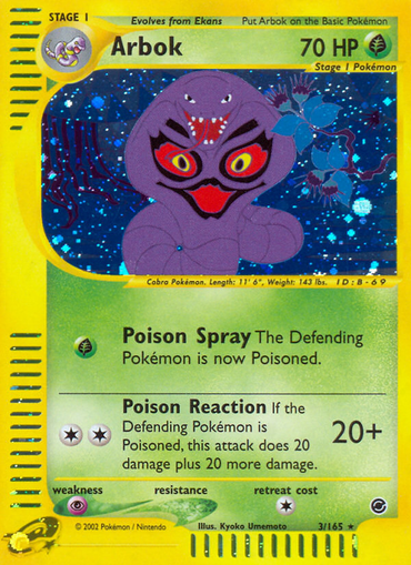 Arbok (3/165) [Expedition: Base Set] 