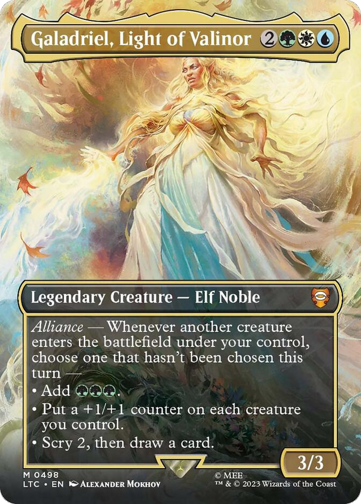 Galadriel, Light of Valinor (Borderless) [The Lord of the Rings: Tales of Middle-Earth Commander] 