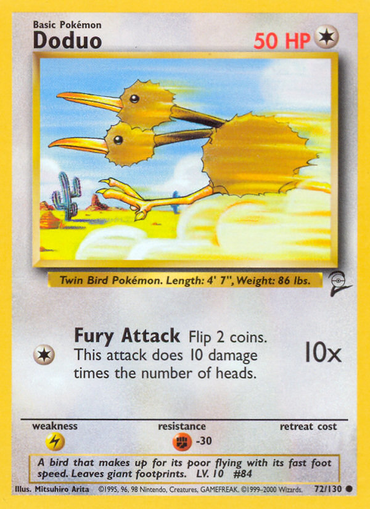 Doduo (72/130) [Base Set 2] 
