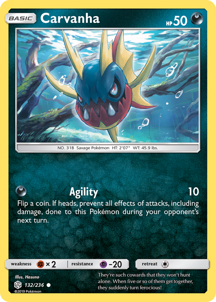 Carvanha (132/236) [Sun &amp; Moon: Cosmic Eclipse] 