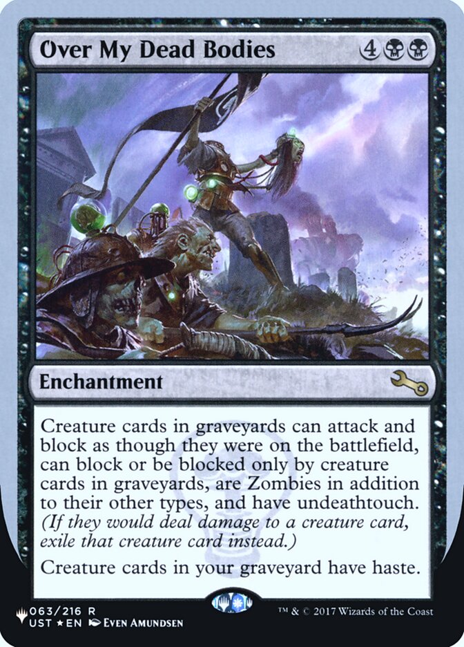 Over My Dead Bodies (Unfinity Foil Edition) [The List] 