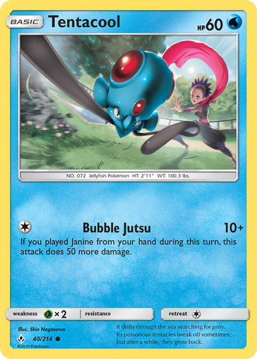 Tentacool (40/214) [Sun &amp; Moon: Unbroken Bonds] 