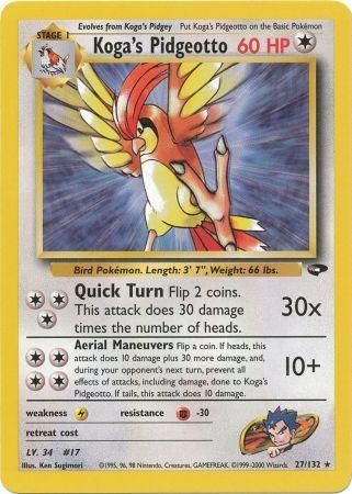 Koga's Pidgeotto (27/132) [Gym Challenge Unlimited] 
