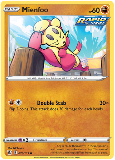 Mienfoo (076/163) [Sword &amp; Shield: Battle Styles] 
