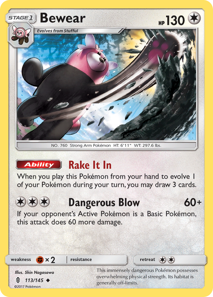Bewear (113/145) [Sun &amp; Moon: Guardians Rising] 