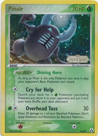 Pinsir (24/92) (Stamped) [EX: Legend Maker] 