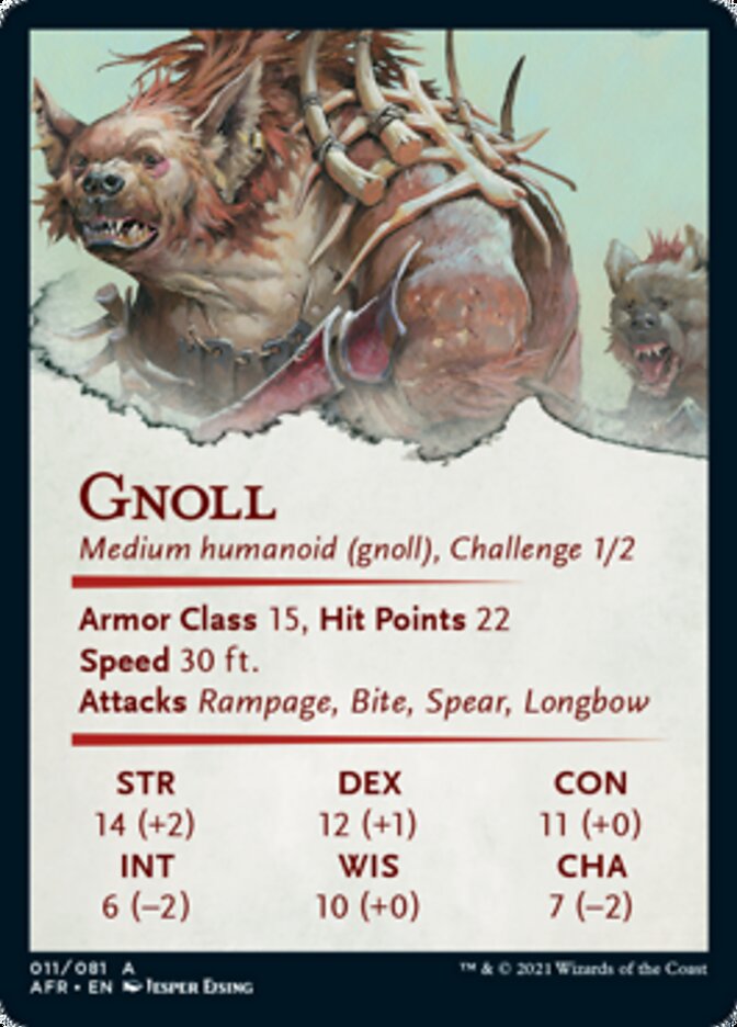 Gnoll Art Card [Dungeons &amp; Dragons: Adventures in the Forgotten Realms Art Series] 
