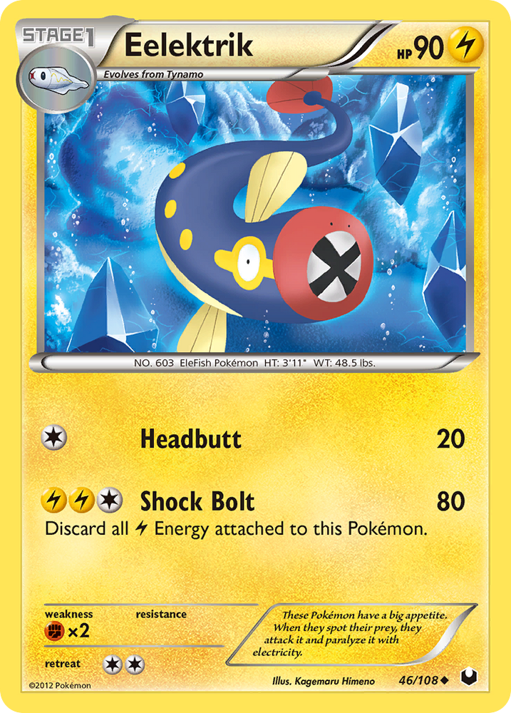 Eelektrik (46/108) [Black &amp; White: Dark Explorers] 