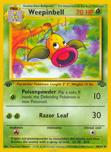 Weepinbell (48/64) [Jungle 1st Edition] 